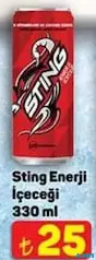 STİNG ENERJİ İÇECEĞİ 330 ML fiyat ve kampanya bilgisi